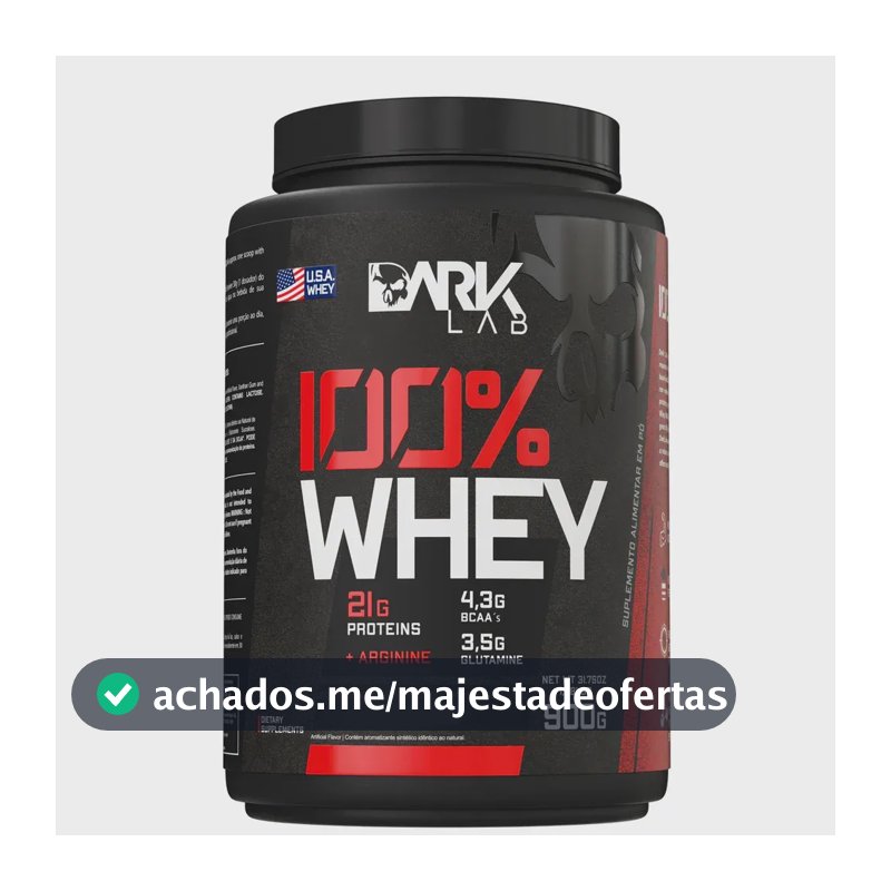 100% Whey Protein 900g Sabores - Banoffee Dark Lab