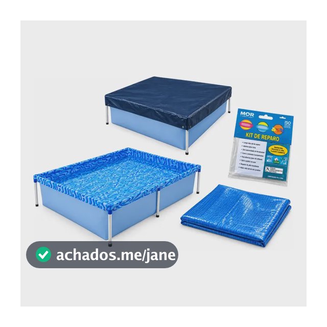 Piscina Mor 1000litros Estrutural Kit Piscina + Capa + Forro