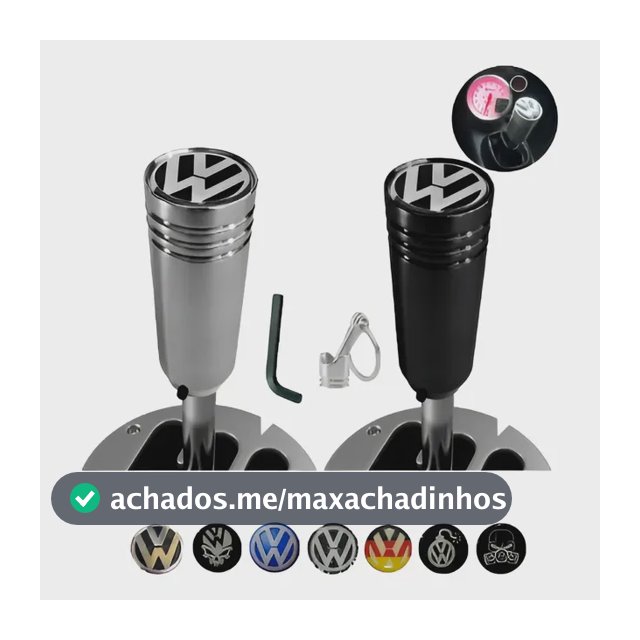 Manopla De Câmbio Vw Gol G1 G2 G3 G4 G5 G6  Esportiva Croma