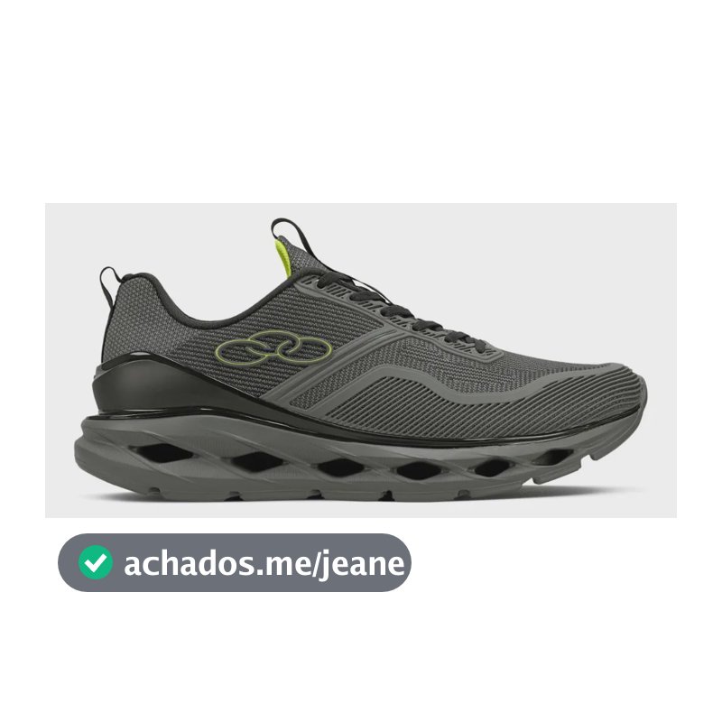 Tênis Masculino Olympikus Gama Chumbo/preto Liso 38 Br