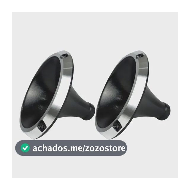 Par De Corneta Alumínio 11-25 Cone Curto Som Automotivo Top