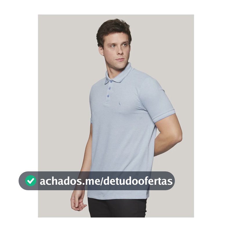 Camisa Polo Piquet Denali Friso Reserva Azul Dry Liso M
