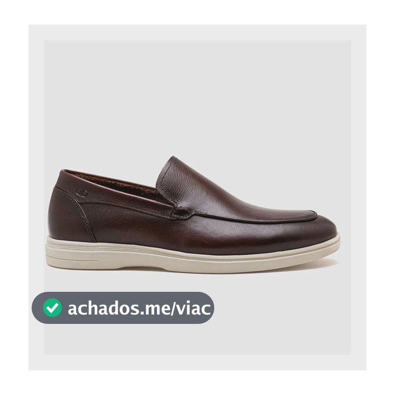 Mocassim Democrata 647101 Tulum Couro Masculino Mogno 40 Br