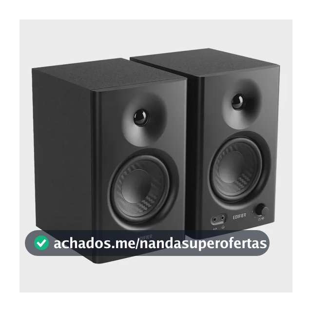 Alto-falantes Edifier Mr4 Studio Monitor 42w Rms 2.0 4 polegadas, cor preta