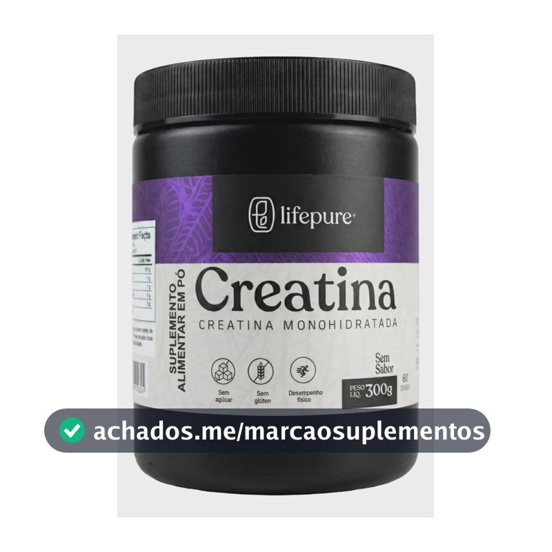 Creatina Monohidratada 100% Pura Lifepure 300g Neutro Neutro