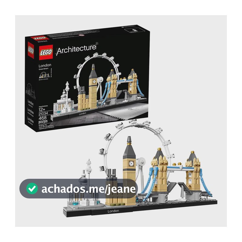 Blocos De Montar Lego Londres Architecture 21034 468 peças