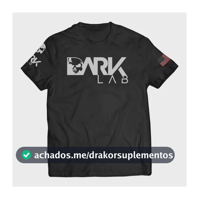 Camiseta Dry-fit  Preta Caveira Unisex Dark Lab