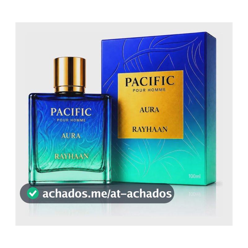 Perfume Pacific Aura Rayhaan Masculino 100ml | Alta Fixaçao