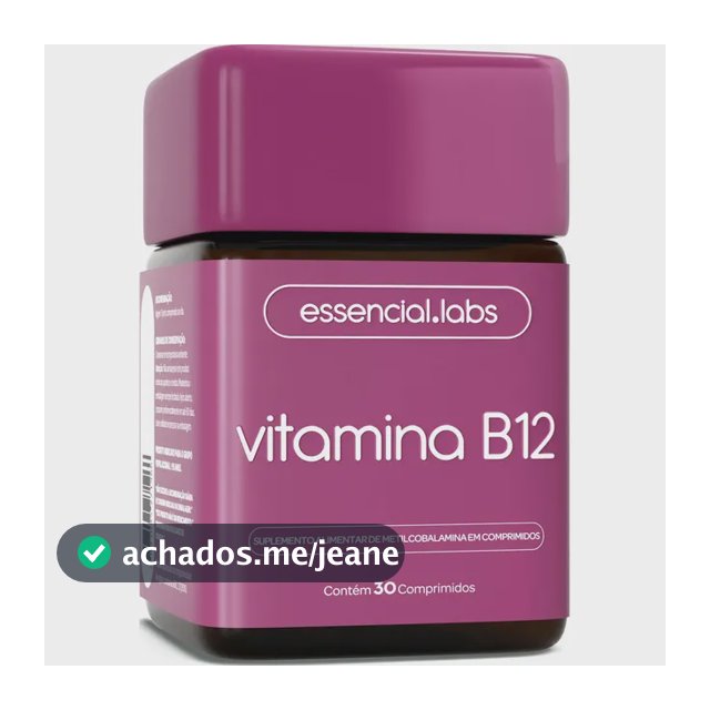 VITAMINA B12 Metilcobalamina - Fórmula com Máxima Pureza e Concentração - 30 Doses
