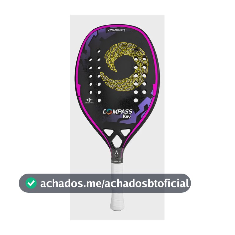 Raquete De Beach Tennis Compass Kev Kevlar Violeta