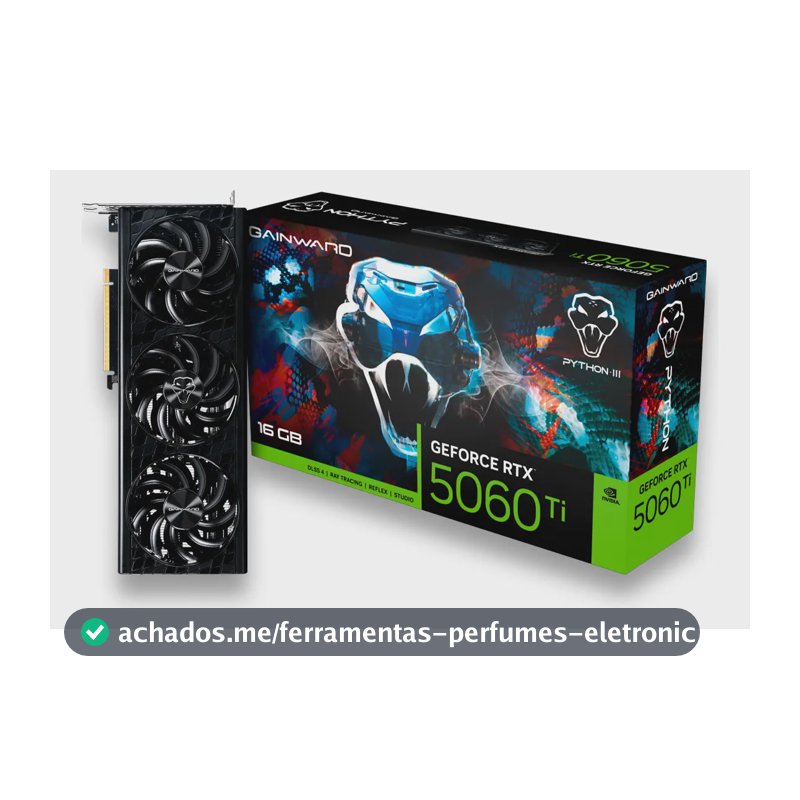 Placa De Vídeo Rtx 5060ti 16gb Python Iii Gddr7 Gainward