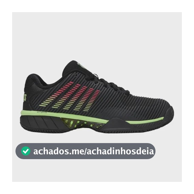 Tenis Kswiss Masc Hypercourt Express 2 Saibro Preto/verde