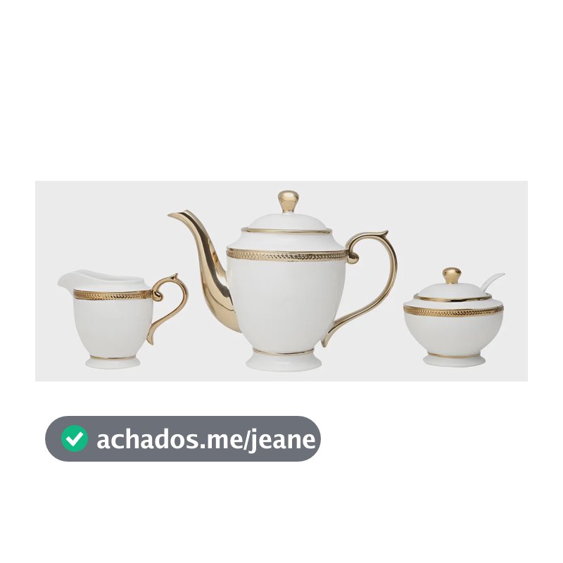 3 Peças Para Chá Wolff Paddy De Porcelana
