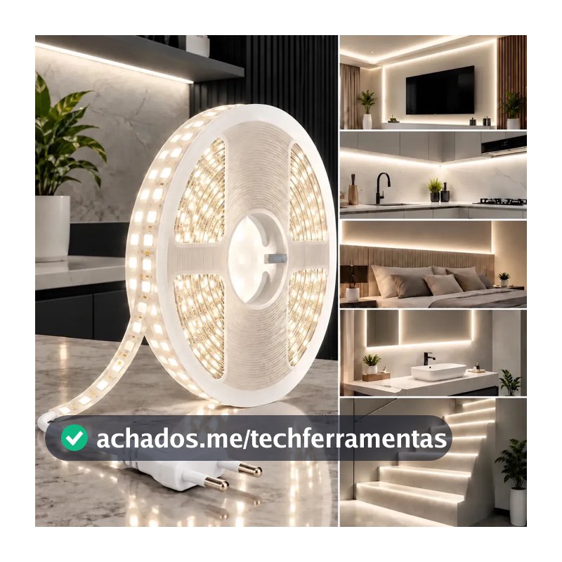 Fita De Led Branco Neutro 4000k 10 Metros Direta 240led/m Luz Branco-neutro