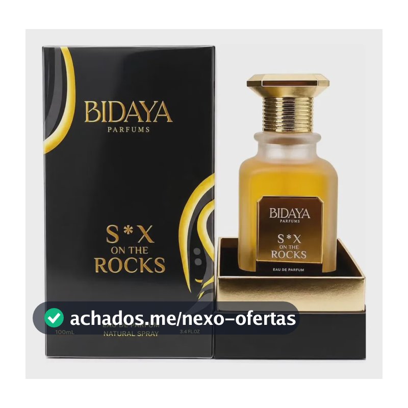 Perfume Arabe Bidaya Parfums Sex On The Rocks Unissex Eau de Parfum (100ml) Oriental Amadeirado Gourmand