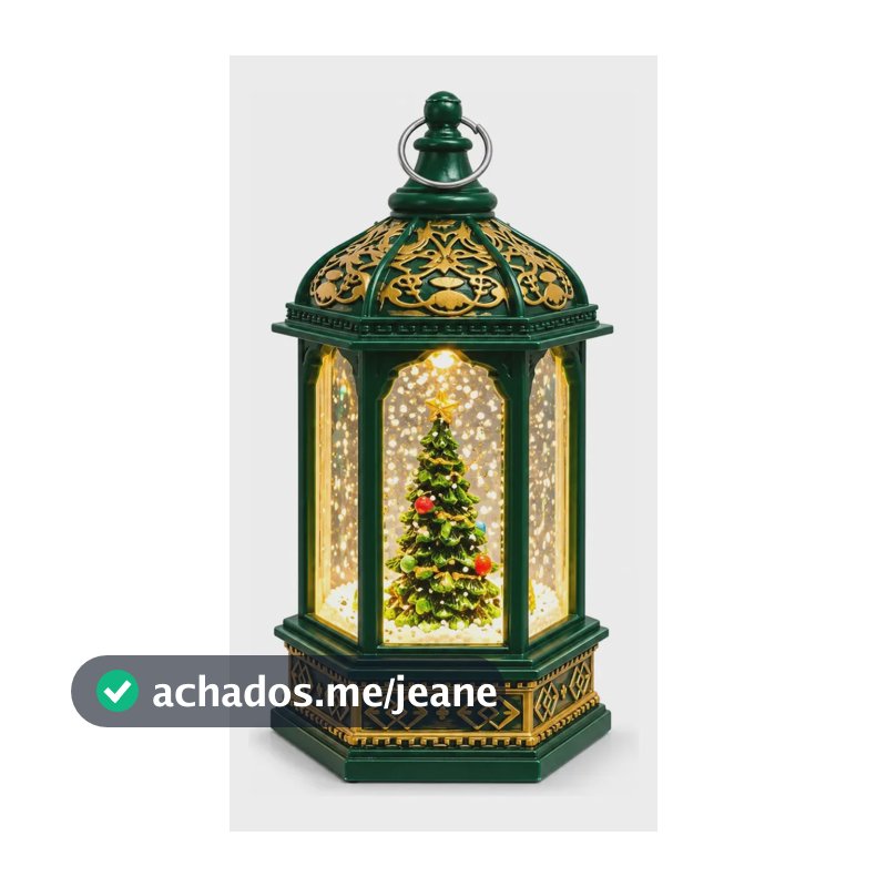 Lamparina Natalina Decorativa Led Árvore De Natal B Nev 15cm Verde Árvore De Natal