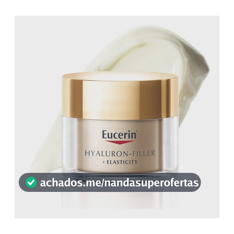 EUCERIN Creme Facial Anti-idade Firmador Noite 50ml, Elasticity, Pele Madura, Hyaluron-Filler, Ácido Hialurônico, Antirrugas