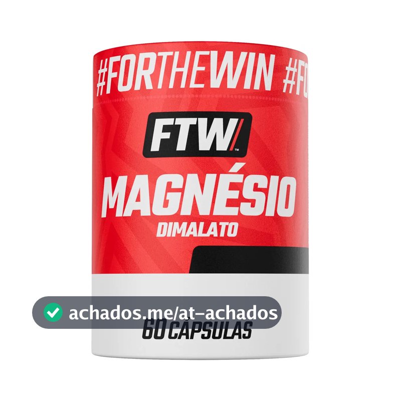 Magnésio Dimalato Pote 60 Capsulas - FTW