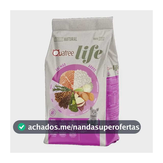 Ração Quatree Para Gatos Life Filhotes 10,1kg