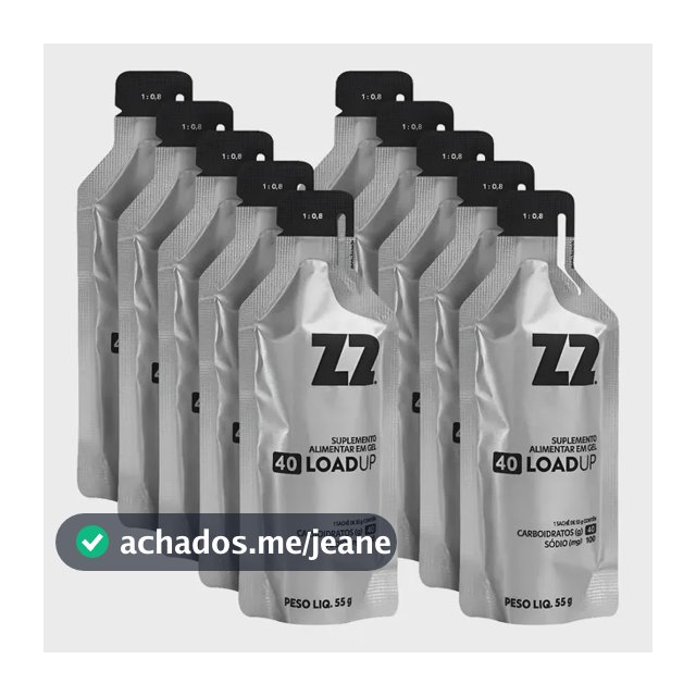 Energy Gel Z2 Original 40 Carb Box 10uni Sachê 55g Original