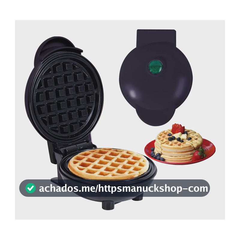 220v Máquina De Fazer Waffle Mini Grill Panqueca Elétrica Preto 220v