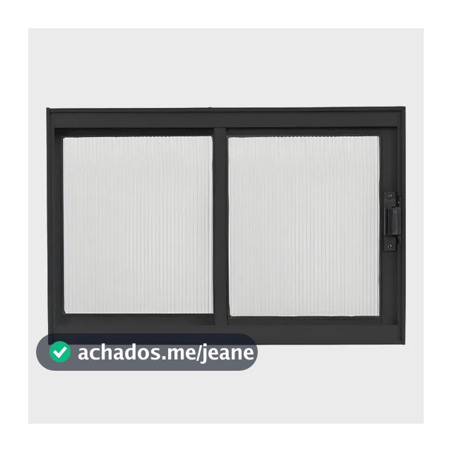 Janela De Alumínio Com Policarbonato Vitro Banheiro 40x60cm