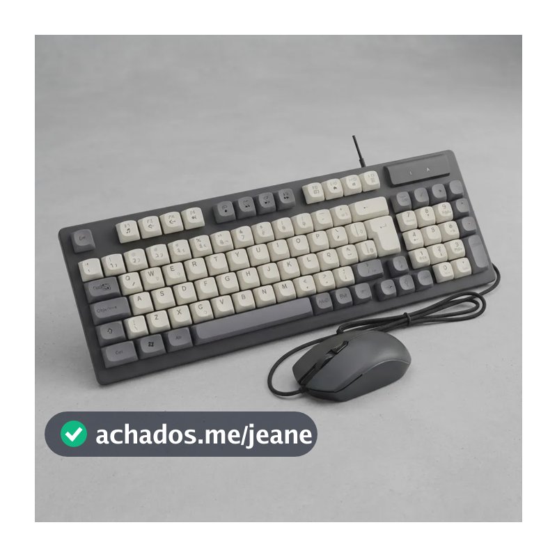 Kit Gamer Teclado Semi-mecânico E Mouse 1200 Dpi Altomex Al- Unica Preto