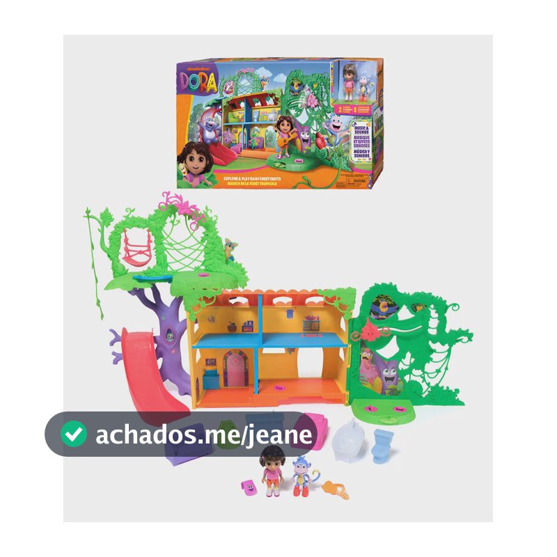 Dora Aventureira - Playset Casita Com Som Verde-musgo