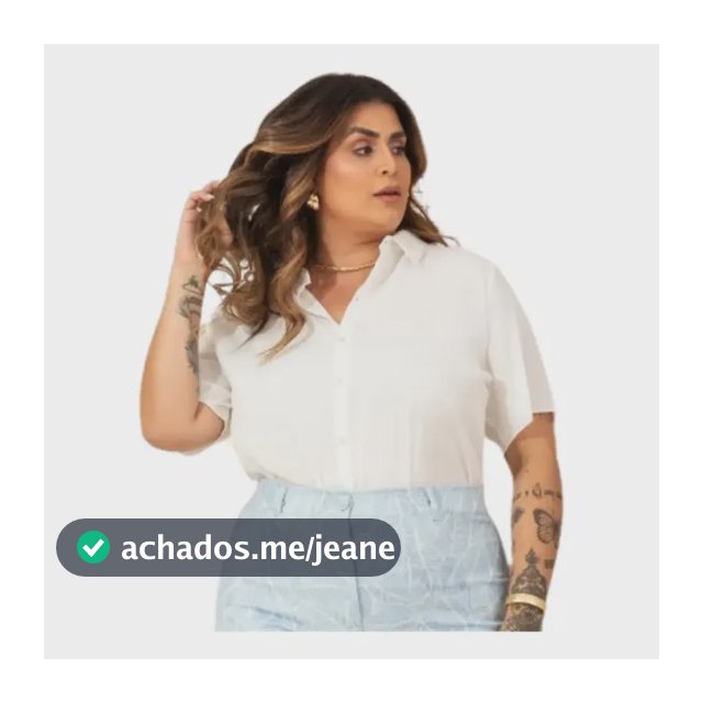 Camisa Viscolinho Manga Curta Plus Size