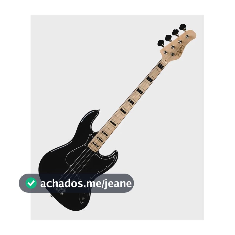 Contrabaixo Elétrico Tagima Tjb-4 Classic Séries 4 Cordas Acabamento do corpo Envernizado Cor Preto Orientação da mão Destro