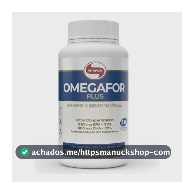 Omegafor Plus 120 Cápsulas Ômega 3 Vitafor Sem Sabor