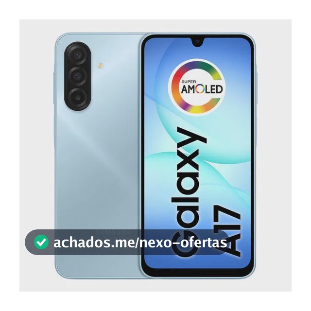 Celular Samsung Galaxy A17 Com Ia, 128gb, 4gb Ram, Câm De 50mp, Tela De 6.7 , Nfc, Ip54 - Azul
