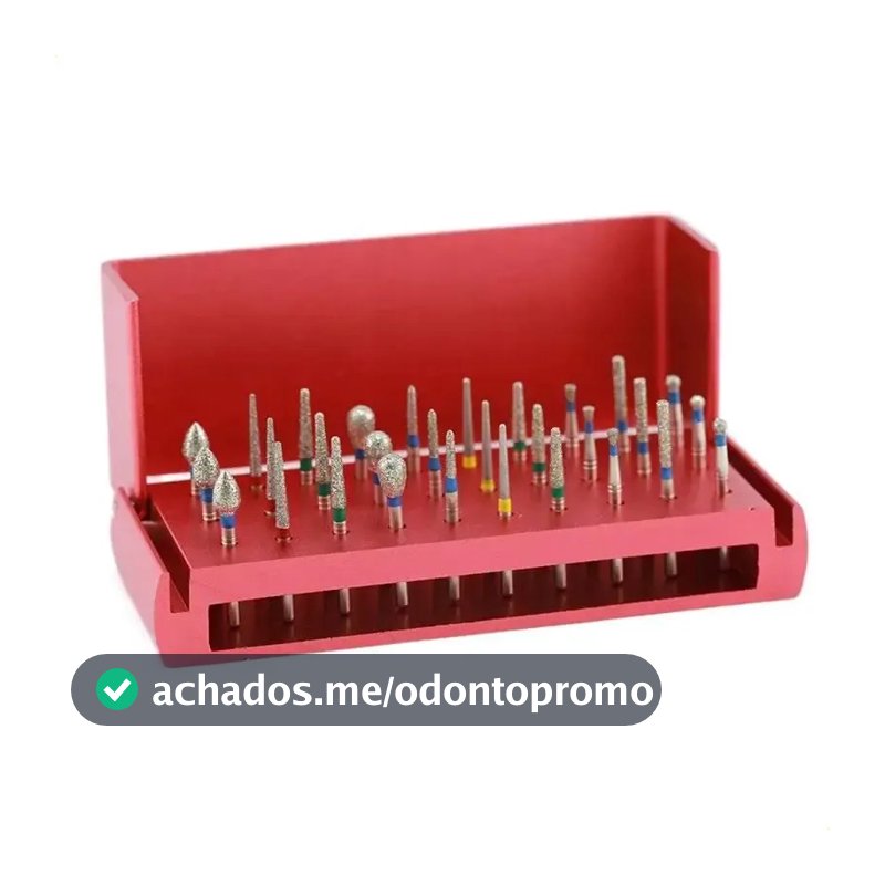 Brocas De Diamante Dentárias De 30 Unidades Para Brocas Manu Red