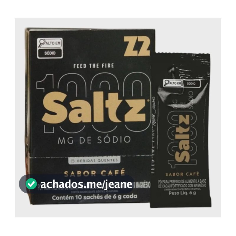 Saltz 1000 Café Eletrólitos 10 Sachês Z2 Original Nf-e Café
