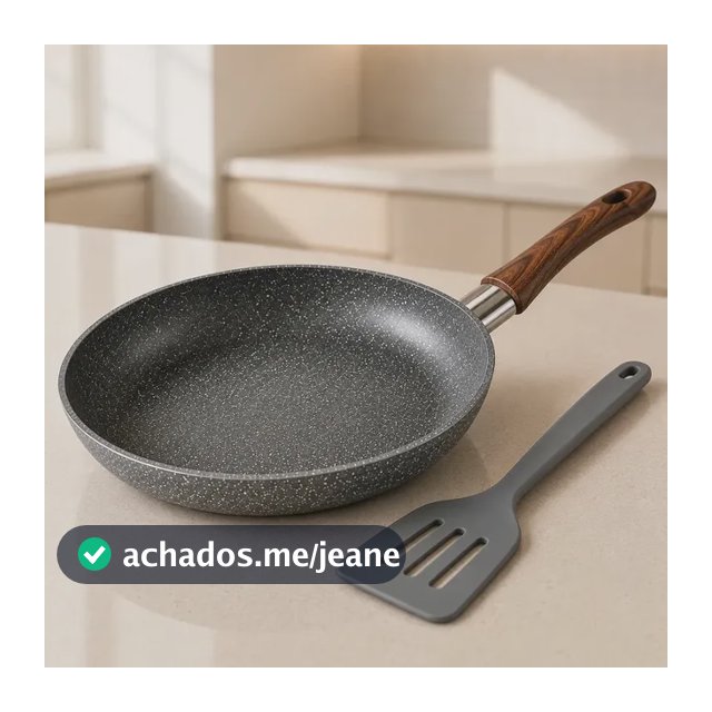 Frigideira Cerâmica Antiaderente 24cm Indução Cooktop Fogão A Gás E Elétrico Não Gruda Sem Óleo Com Espátula Panela Frigideira Revestimento Cerâmico Fundo De Indução Alça Ergonômica Fácil De Limpar
