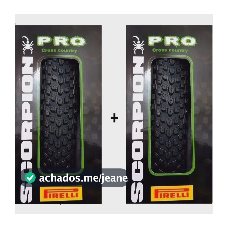 Par Pneu Pirelli Scorpion Pro 29 Mtb Misto Resistente Cor Preto
