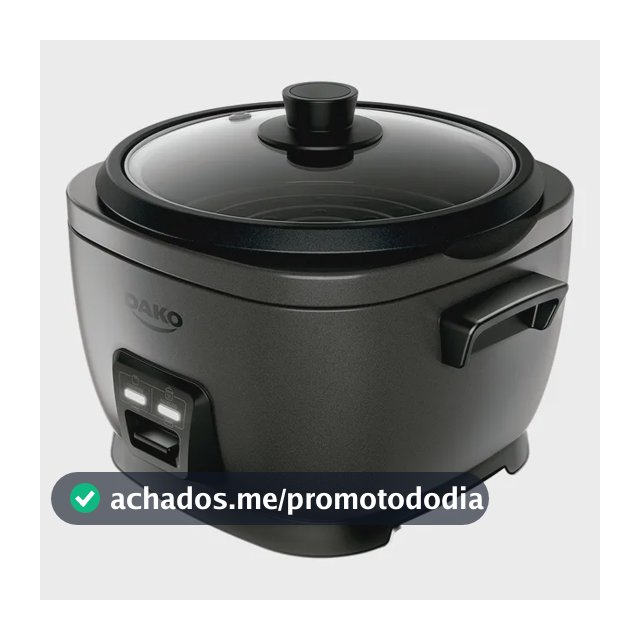 Panela De Arroz Elétrica Dako 700w Com 4 L 10 Xícaras Cinza Cor Cinza-escuro Frequência 60 Hz