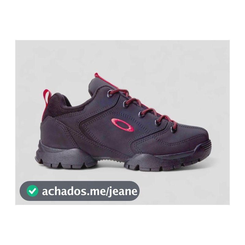 Tênis Masculino Flak 365 Ii Lite Oakley Preto/vermelho Liso 40 Br