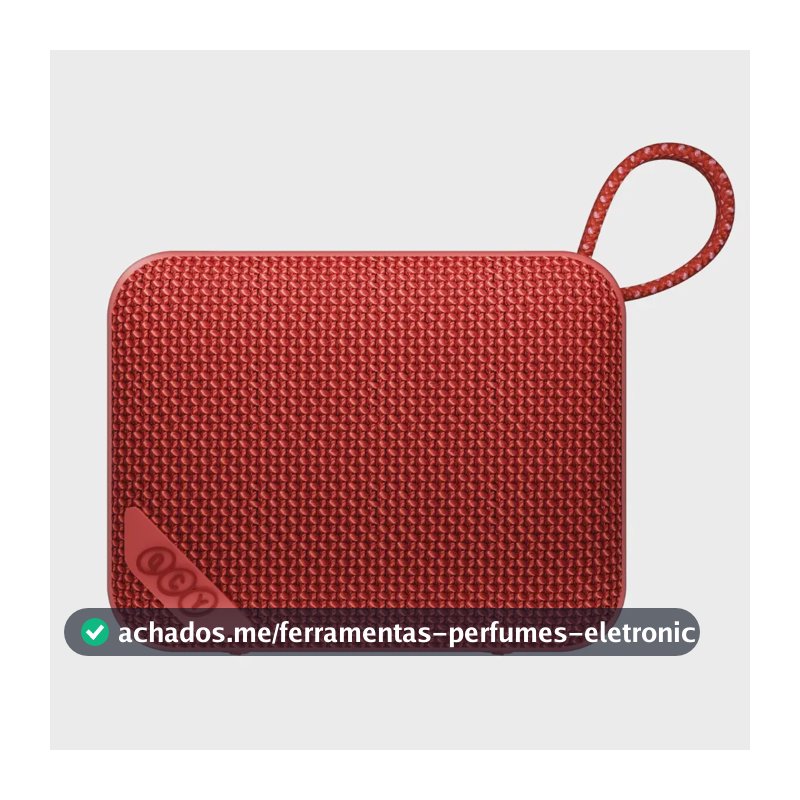 Caixa De Som Bluetooth Qcy Sp2 Mini 5w Portátil Ip67 17h Sd Cor Vermelho