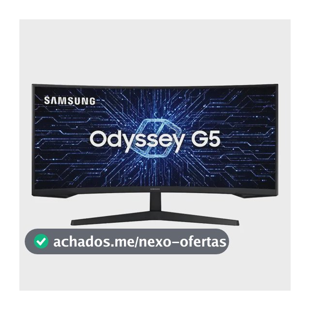 Monitor Gamer Samsung Odyssey G5 34  Uwqhd Preto 127/220v