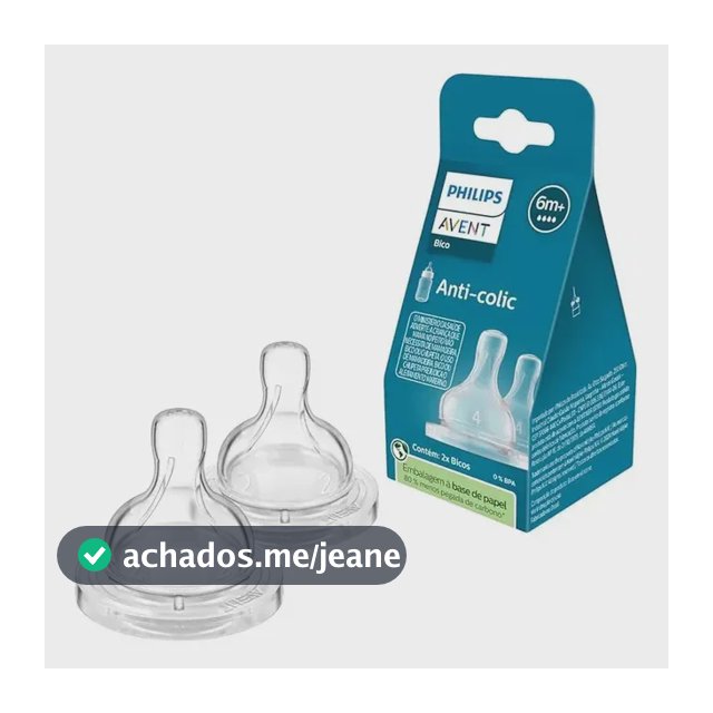 Bico Mamadeira Anti-colic - Nº4 (6m+) - Philips Avent - 2 UN