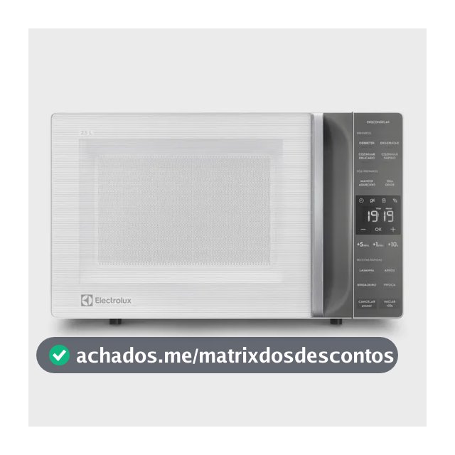 Micro-ondas Electrolux Branco 23L Efficient ME23B