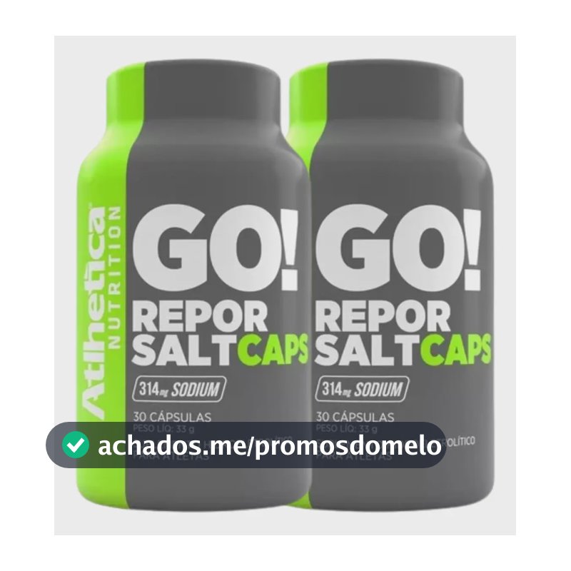 Kit 2 Repor Salt 30 Capsulas Atlhetica Nutrition  Kit 2 Repor Salt 30 Capsulas