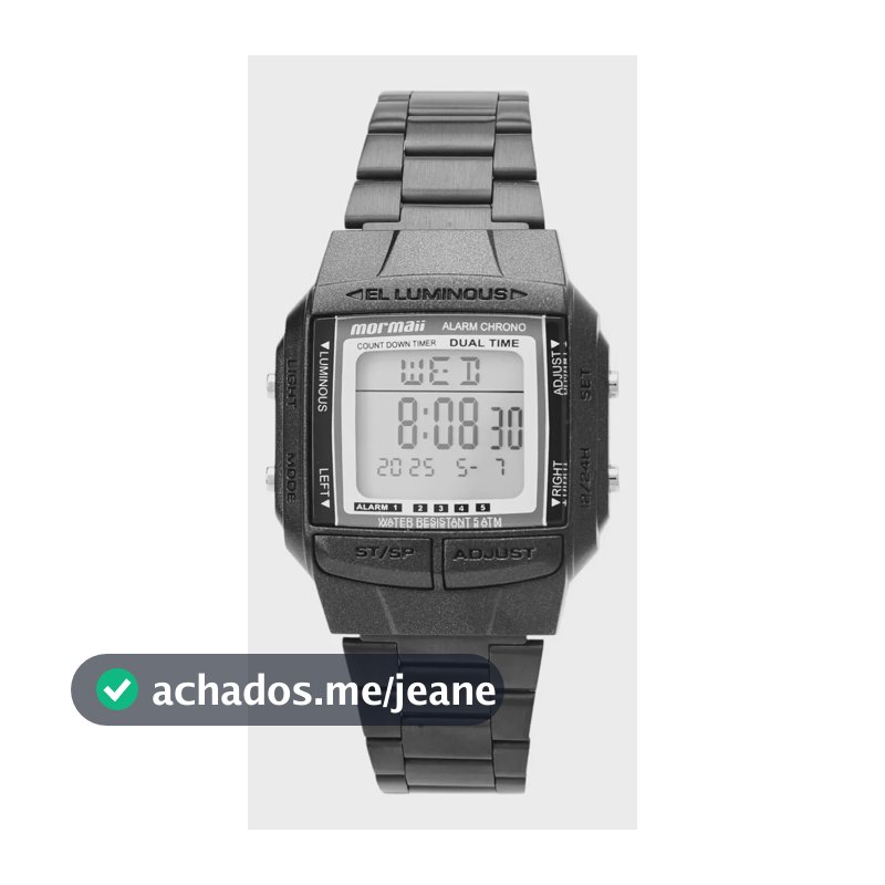 Relógio Mormaii Feminino Vintage Preto - Mo04001c/7p