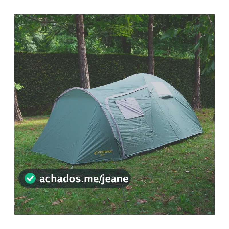 Barraca De Acampamento Zeus Para 5 Pessoas Guepardo Verde/amarelo