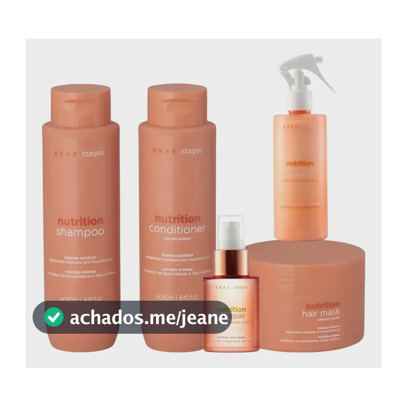 Kit Braé Stages Nutrition Completo (5 Itens) Nutri Repair