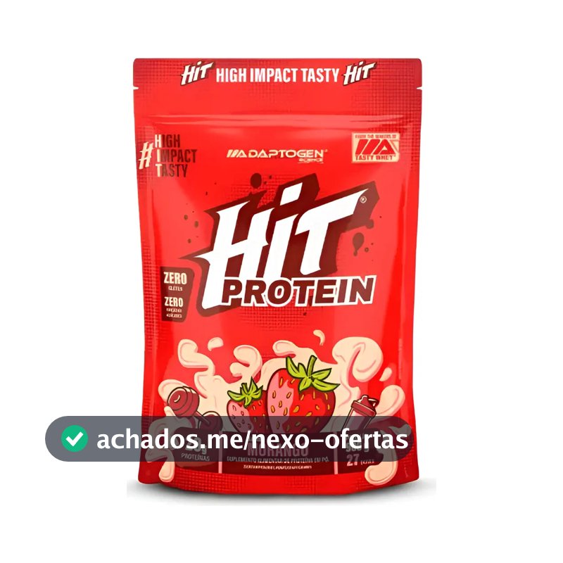 Hit Protein Whey 900g - Adaptogen Science Sabor Morango