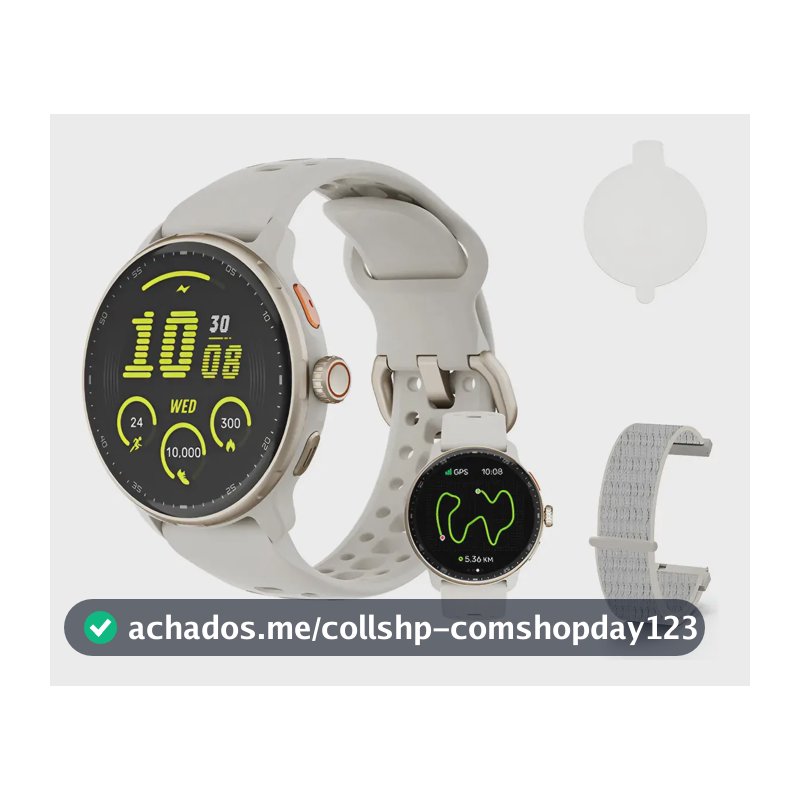 Relógio Inteligente Gps Smartwatch Amoled 3atm Sport Gps Caixa Cinza