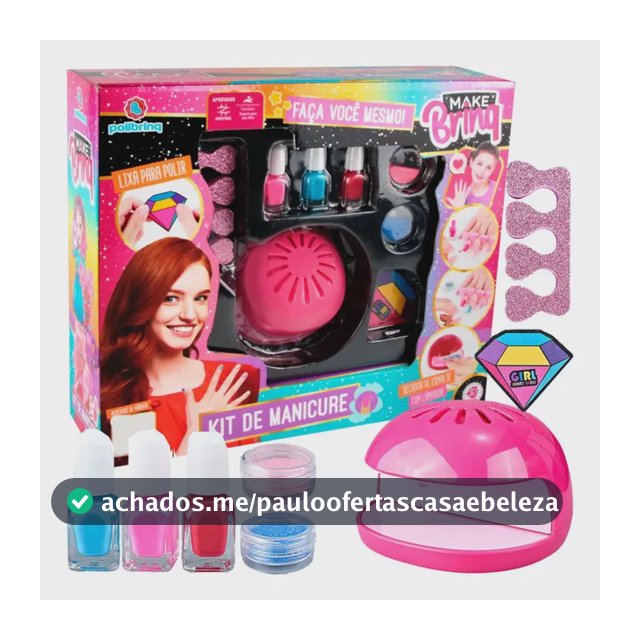 Kit Manicure Infantil Presente Brinquedo Beleza Menina