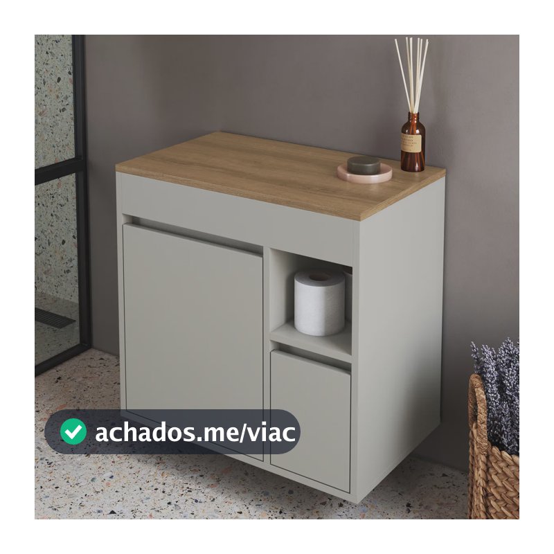 Gabinete Suspenso Para Banheiro Bangladesh 60cm N/a